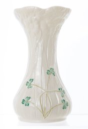 Belleek Irish Shamrock Fine China Daisy Spill Vase