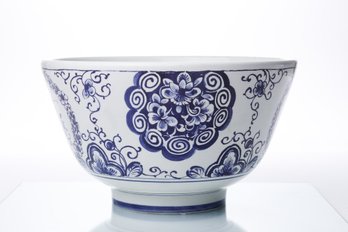 Blue And White Mottahedeh Bowl