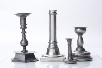 Pewter Candlestick Collection