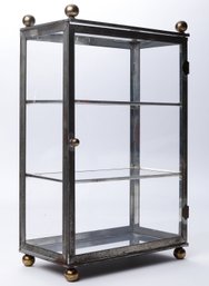 Vintage Metal Curio Cabinet