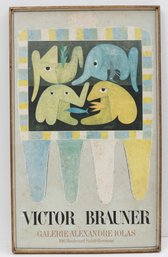 Victor Brauner Exhibition Poster Framed C.1972