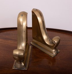 Pair Of Brass Bookends