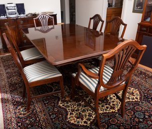 Mahogany Dining Table And 8 Chairs