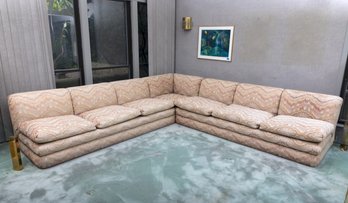 Post Modern Two-Piece Sectional Sofa