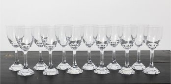 Christofle Crystal Red Wine Glasses - A Set Of 12