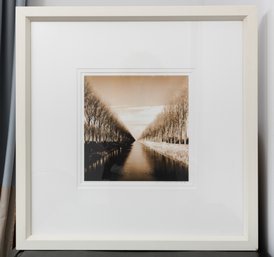 'canal' Framed Black & White Photograph By Charlie Waite Signed By Artist Curated By Lillian August