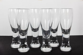 Set Of 6 Pilsner Beer Glasses