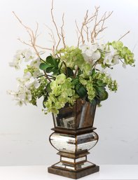 Mirrored Planter With Faux Display