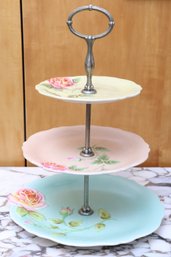 Three-tiered Floral Design Cake Stand By Royal Winton