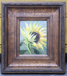 Framed Sun Flower Painting