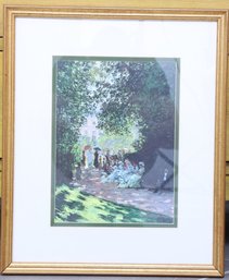 Parisians Enjoying The Parc Monceau 1878 By Claude Monet Framed Print