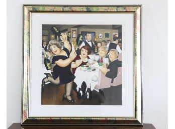 Beryl Cook Dining Out Signed Lithograph