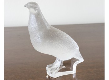 Lalique Partridge Figurine