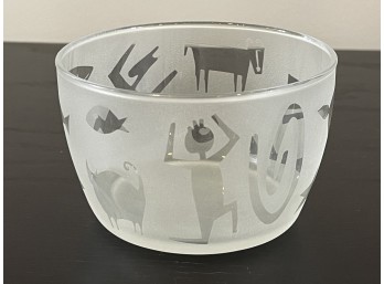 Frosted Glass Bowl