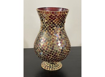 Mosaic Footed Vase