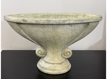 Faux Stone Footed Planter