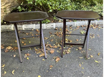 Pair Of Folding Side Tables