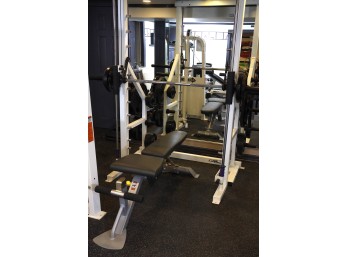 Cybex Smith Machine With Weights & Hoist Bench