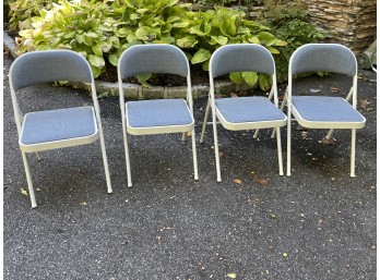 Set Of 4 Samsonite Folding Chairs