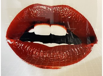 Lips Framed Poster Print