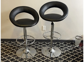 Pair Of Swivel Barstools