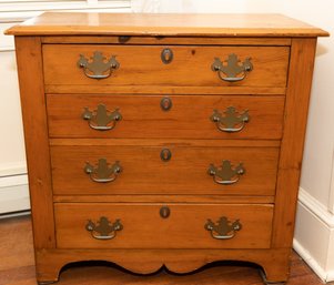 18th Century Early American Cherry  4 Drawer Chest