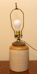 Vintage Pottery Jug Lamp