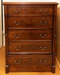 19th Century Side Lock Burlwood Chest