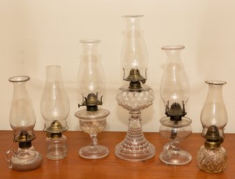 Collection Of Glass Hurricane Lamps