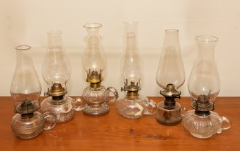 Collection Of Glass Hurricane Lamps