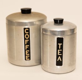 MCM Aluminum Coffee And Tea Canisters