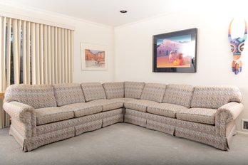 Southwestern Sanjer Skirted Sofa