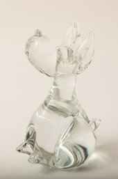 Crystal Dog Figurine Made In Sweden