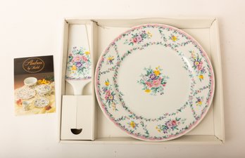 Porcelain Cake Plate And Server By Andrea Of Sedak