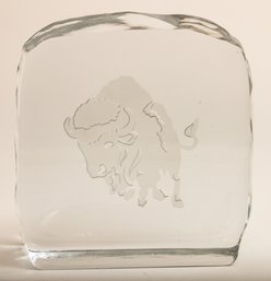 Crystal Carved Buffalo