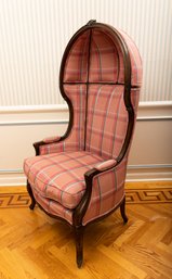 Custom Upholstered Antique Canopy Chair