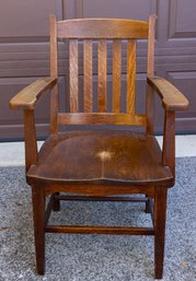 Tiger Oak Arm Chair