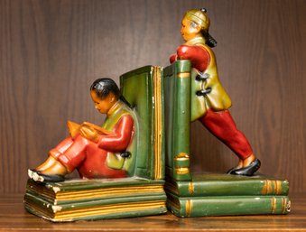 Asian Figural Book Ends