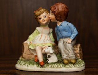 Hand Painted Boy & Girl Figurine