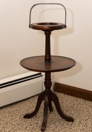 Two Tier Mahogany Side Table
