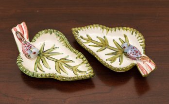 Two Leaf Dishes