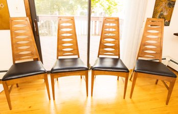 Mid Century Modern Brasilia-Style Dining Chairs - Set Of 4
