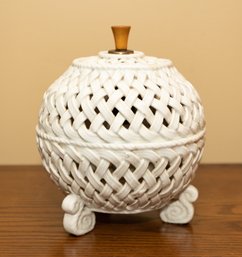 Piereced Porcelain Lamp