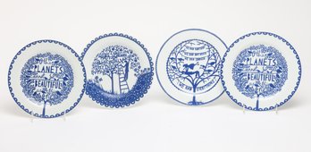 Rob Ryan Blue & White Display Plates