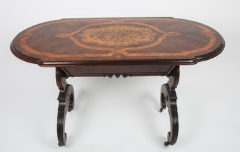 Italian Inlaid Marquetry Table Circa 1900