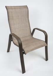 Aluminum Sling Back Patio Chairs - A Set Of 6
