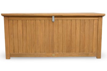 MANUTTI - Large Teak Deck Box With Rope Handles (Orig Retail $7012)