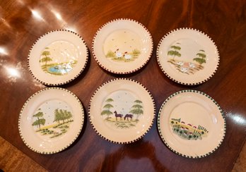 Lamas Hand Painted Plates Made In Italy