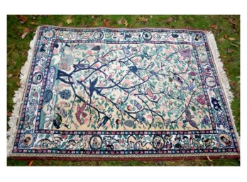 Hand Woven Wool Rug- 63 X 47