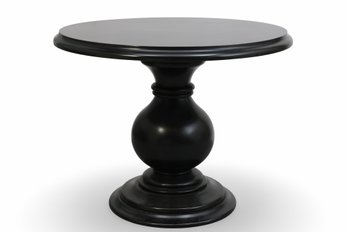 Pottery Barn Black Pedestal Round Dining Table